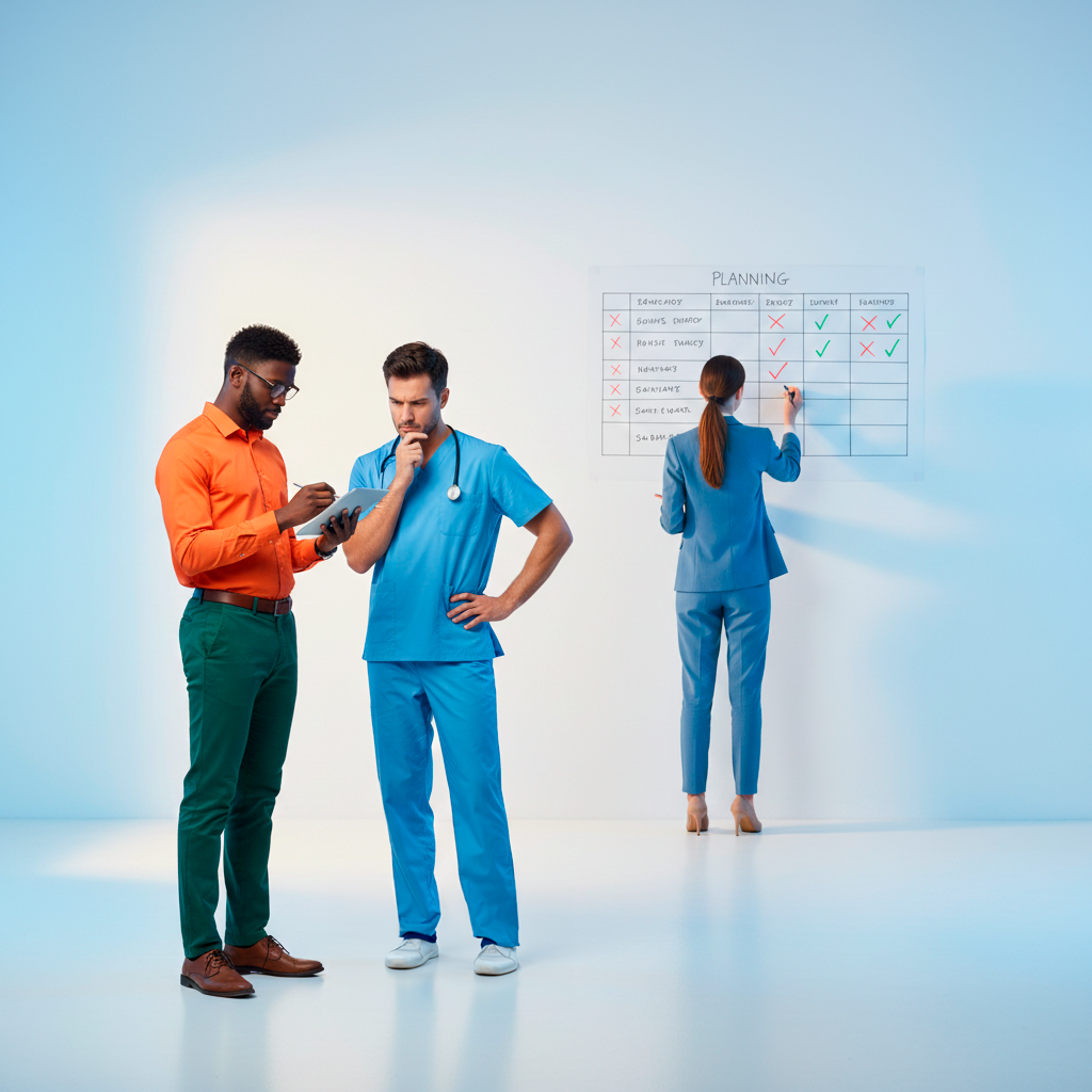 Negro Orange con médico