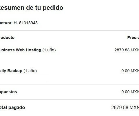 Renovación Anual de Hosting Web (2026–2027)